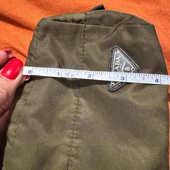 Prada Green Nylon Toiletry Bag with Logo - Picture 11 of 12